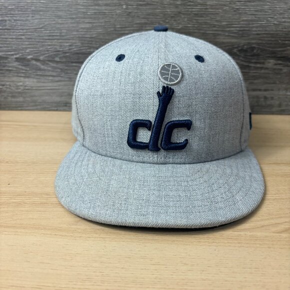Washington Wizards Hat Cap Snapback Gray NBA Basketball New Era Adjustable - Picture 1 of 12